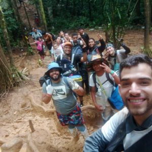 Grupo con el que Eduardo cruzó la selva